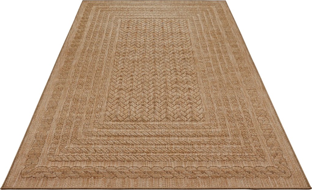 Hanse Home, AKCIA: 120x170 cm Kusový koberec Forest 103992 Beige / Brown – na von aj na doma, béžová, chodba / predsieň