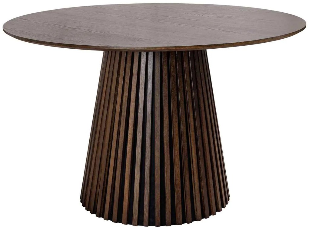 Dizajnový jedálenský stôl Wadeline 120 cm tmavý dub