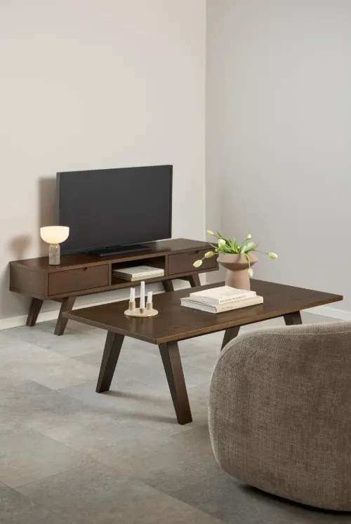 Konferenční stolek A-LINE 130 cm kouřový dub
