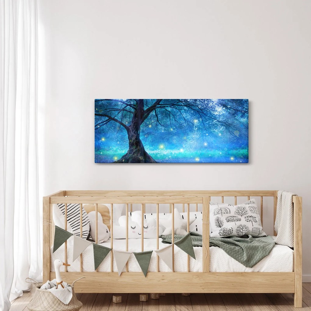Obraz - Mystický les (120x50 cm)