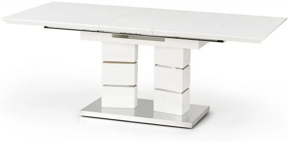 Jídelní rozkládací stůl Lord 160/200 cm bílý