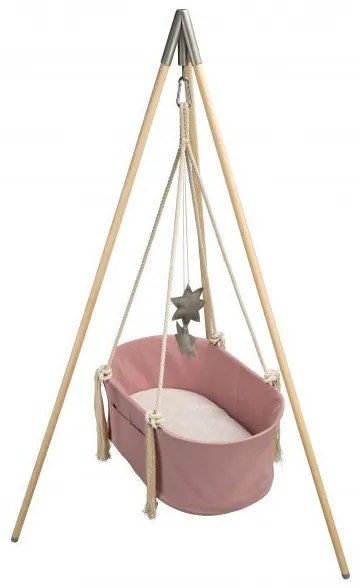 Kolíska Babycare - ružová - Stojan na kolísku