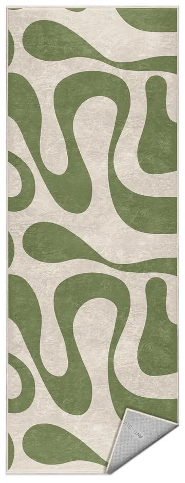 Zelený prateľný behúň 60x230 cm Matcha Latte – Mila Home