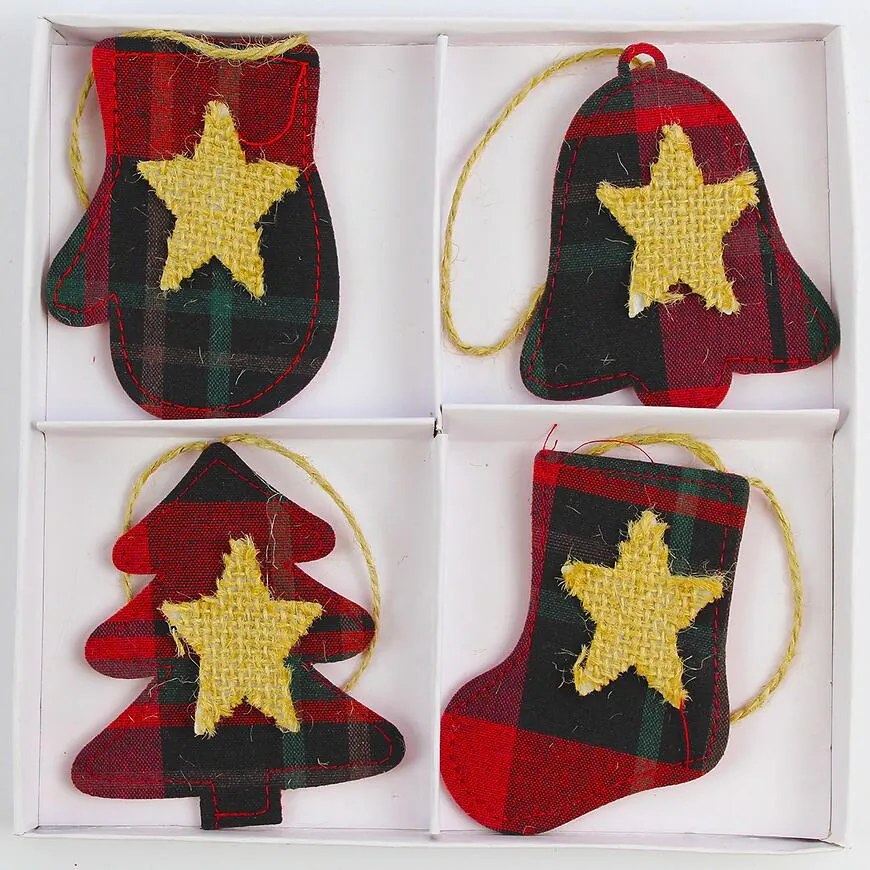 Vianočná dekorácia na zavesenie 10 cm mix 44367