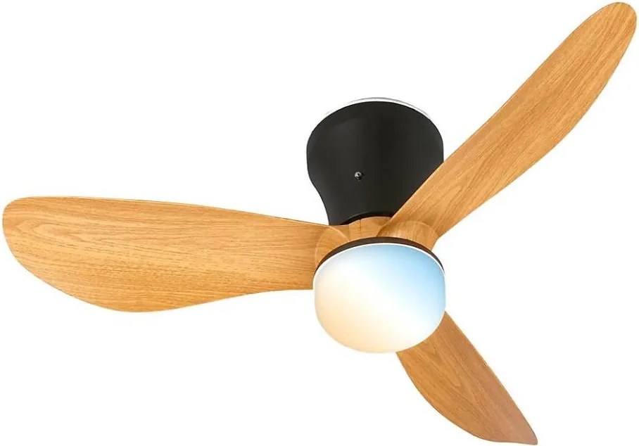 Brilo - LED stmievateľný stropný ventilátor LUFITO LED/15W/230V 3000/4000/6000K béžová+DO