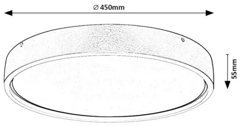 Rabalux 71289 - LED Stropné svietidlo DEWSON LED/37W/230V