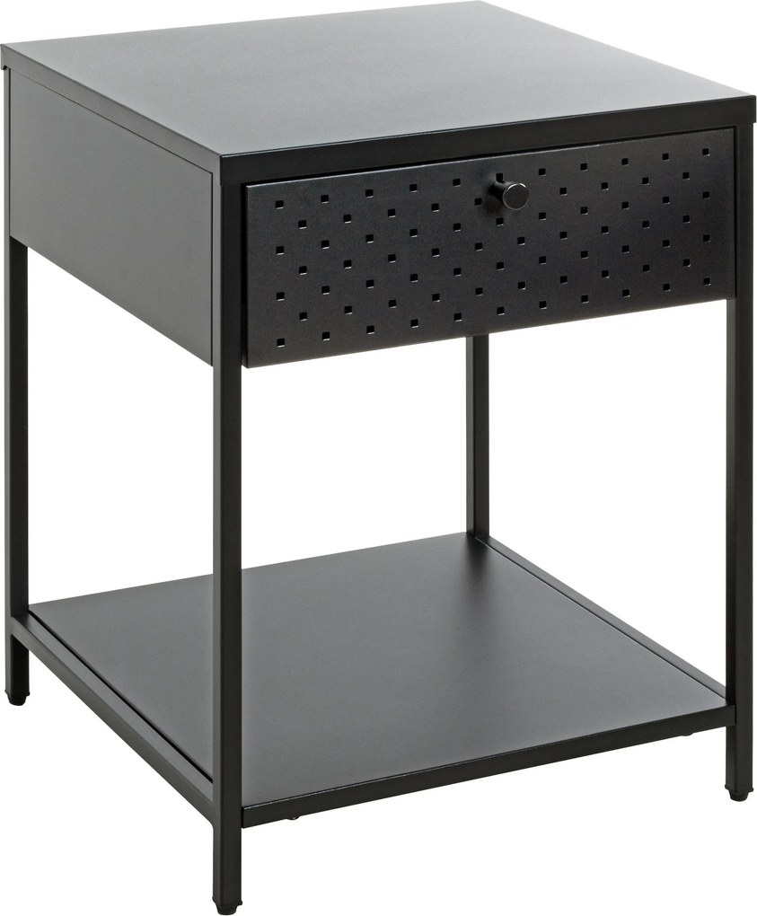 XXXLutz NOČNÝ STOLÍK, čierna, 40/53/40 cm - Nočné stolíky - 001931104210