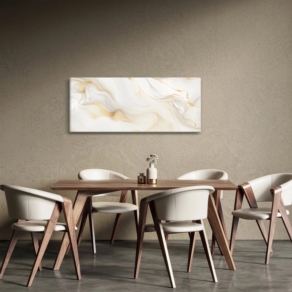 Obraz - Abstrakcia s dekorom (120x50 cm)