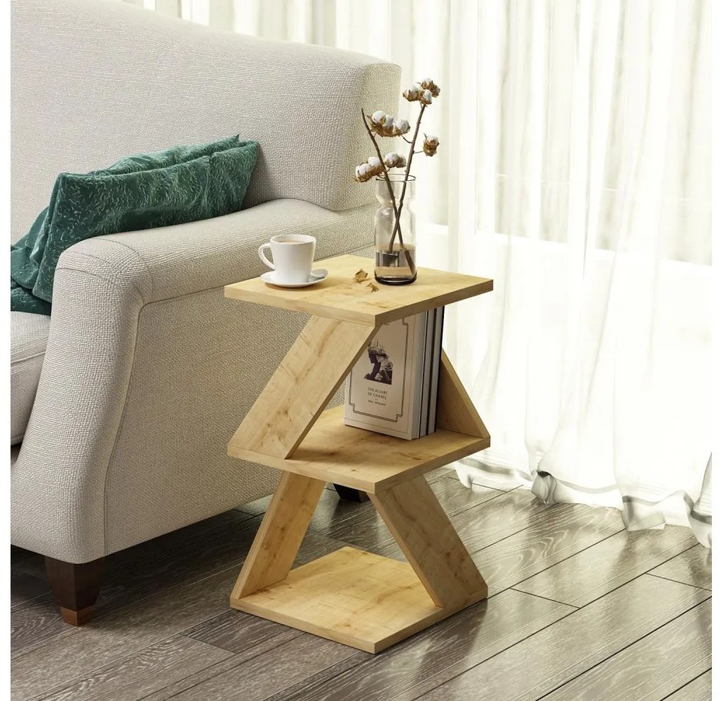Asir Odkladací stolík ALBENI 50x30 cm hnedá 382NRC1207