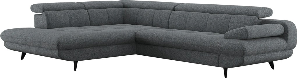 XXXLutz ROHOVÁ SEDAČKA, textil, antracitová Welnova - Sedačky - 000552032102