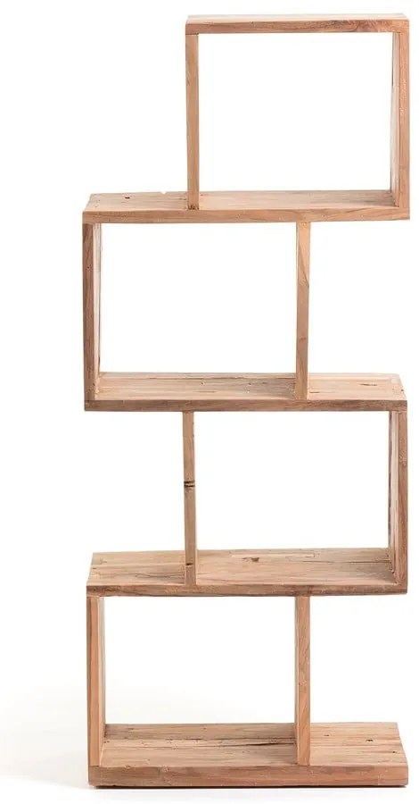 Knižnica z tíkového dreva v prírodnej farbe 55x132x30 cm Aroba – Kave Home