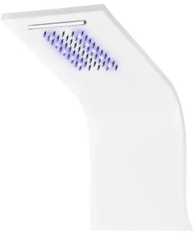 Verona White termostatický sprchový panel, nehrdzavejúca oceľ, LED