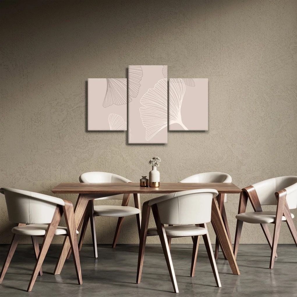 Obraz - Béžové listy N⁰6 (90x60 cm)
