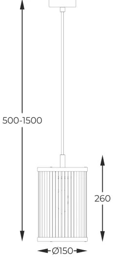 Zuma Line P0528-01F-P7AC - Luster na lanku SERGIO 1xE14/60W/230V čierna