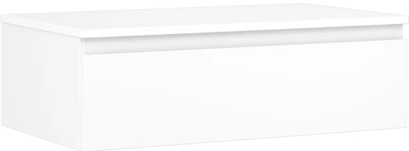 Mexen Orio, kúpeľňová skrinka 80 cm s hornou časťou, 1 zásuvka, biela matná, 91A10-08023-1-BFC01