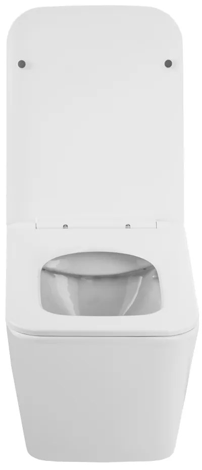 Gamma Mut-302, závesná WC misa Tornado/Rimless 520x355x360 mm + SLIM toaletné sedadlo, biela lesklá, GMA-MUT-302