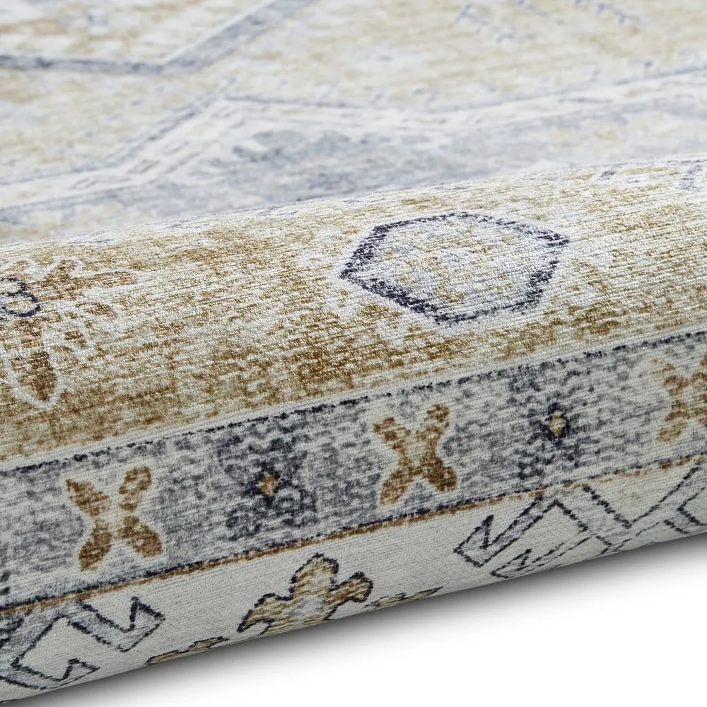 Sivý/béžový koberec behúň 225x60 cm Topaz - Think Rugs