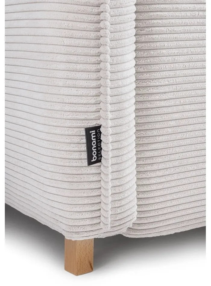 Béžová menčestrová rozkladacia pohovka 218 cm Tori - Bonami Selection