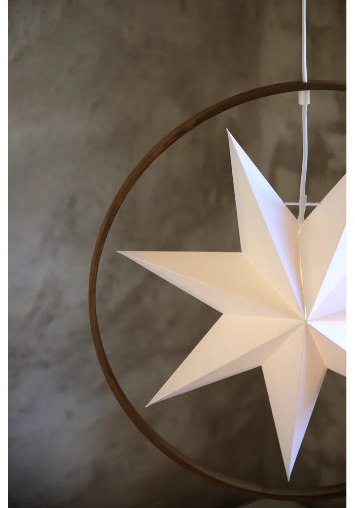 Bielo-hnedá svetelná dekorácia ø 50 cm Speranza – Markslöjd