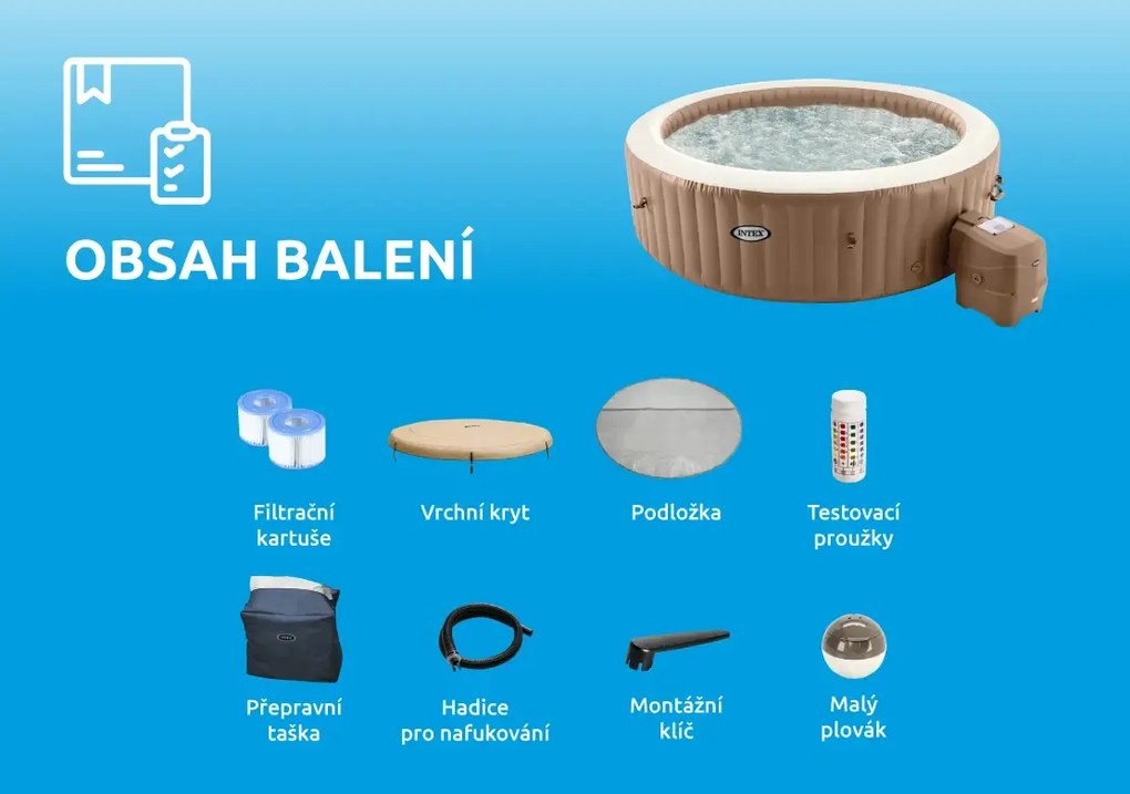 Intex | Vírivý bazén Pure Spa Bubble HWS 8 NP | 11400293