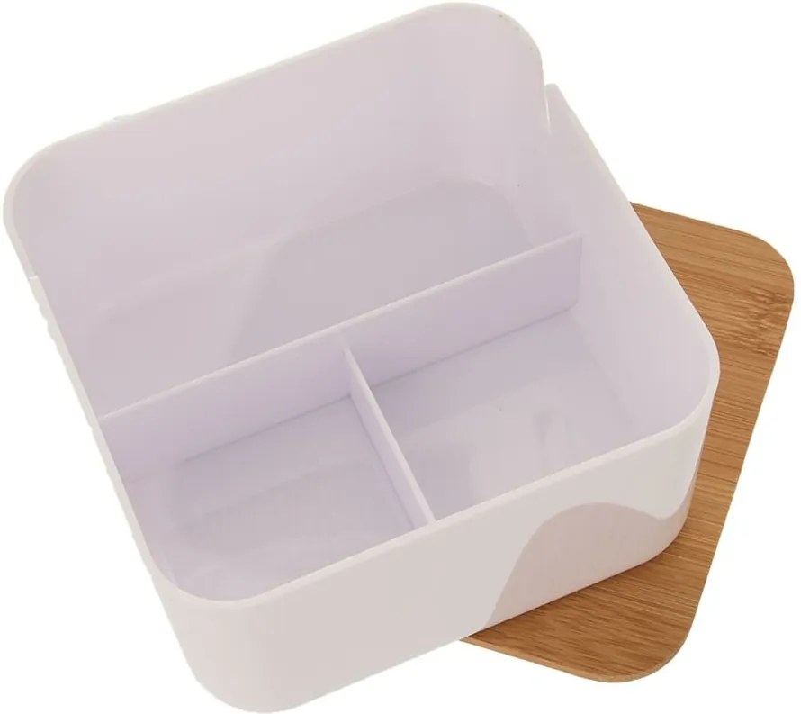 Dóza plast/bambus kozmetická+zrkadlo WHITNEY ORION