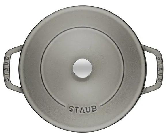 Staub Kastról STAUB so samopodlievacou pokrievkou 28 cm sivý 3,7l