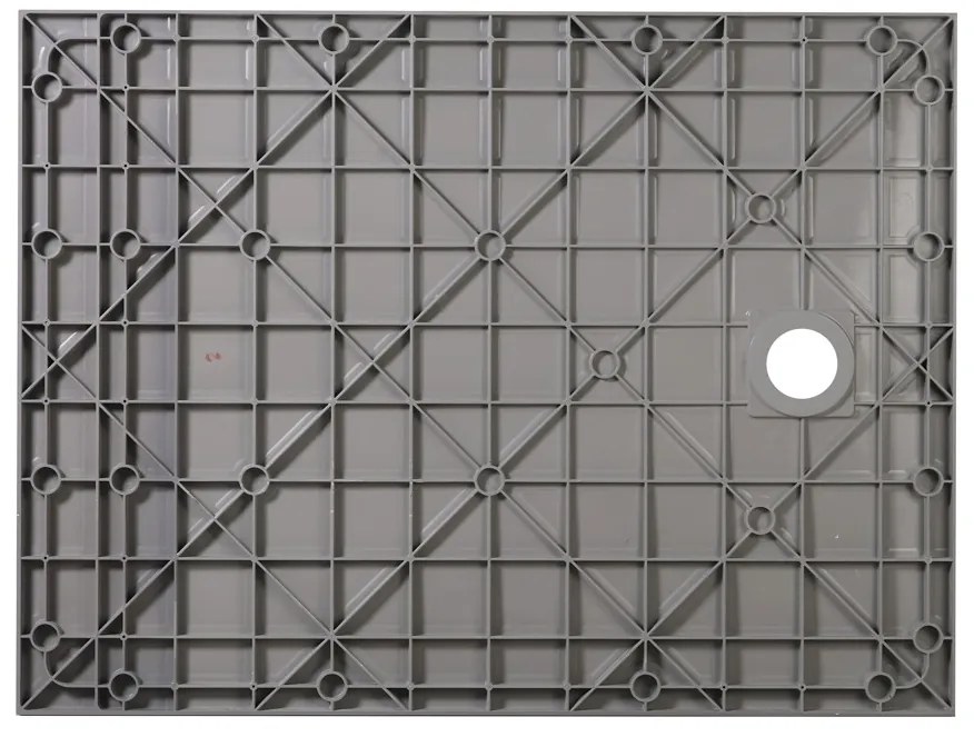Erga Hyper, SMC sprchová vanička 130x90x2,6 cm + sifón, šedá matná, ERG-V06-SMC-9013S-GR