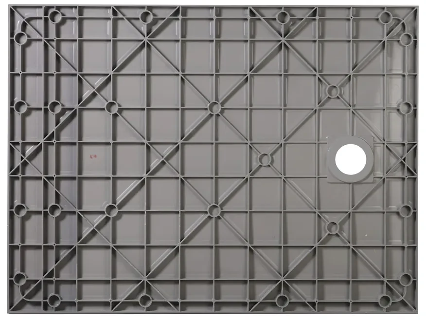 Erga Hyper, SMC sprchová vanička 130x90x2,6 cm + sifón, šedá matná, ERG-V06-SMC-9013S-GR