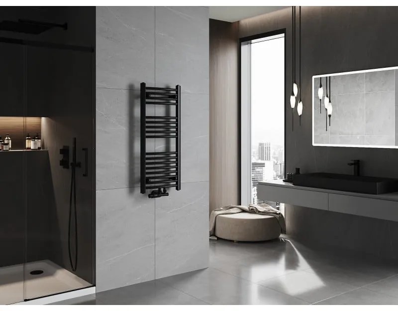 Mexen Ares, vykurovacie teleso 900 x 400 mm, 312 W, čierna, W102-0900-400-00-70