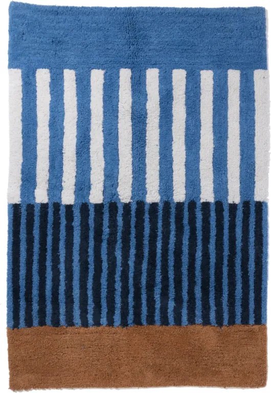 Kúpeľňová predložka Kipinä 60x90 cm, modrá