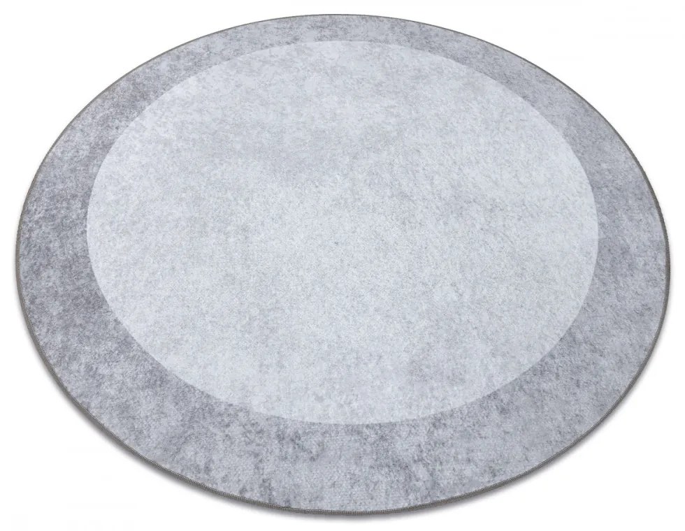 Kusový koberec Arog svetlo šedý kruh 80cm