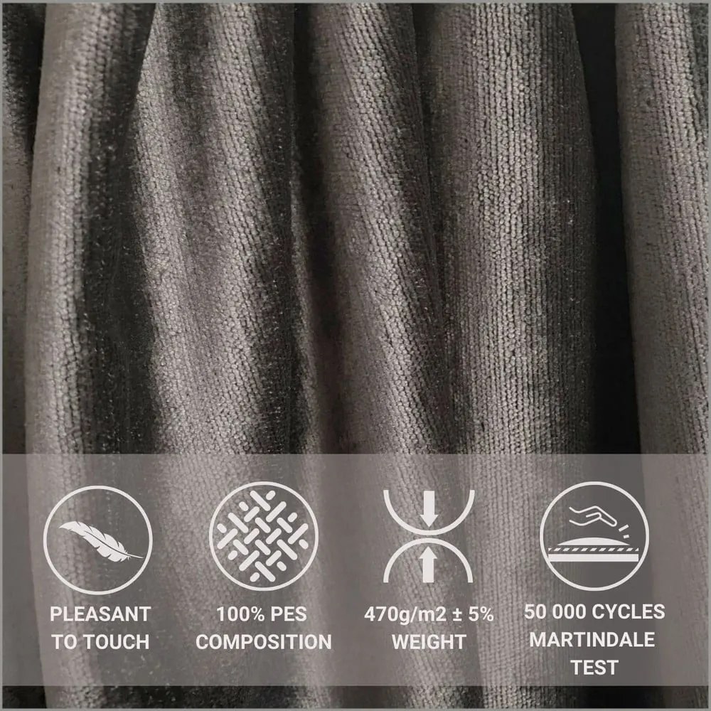 Tmavosivá boxspring posteľ s úložným priestorom 160x200 cm Voyage – Maison de Rêve