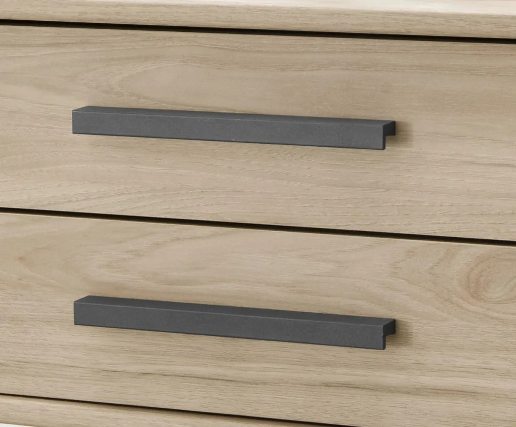 Set nočných stolíkov (2 ks) Brüssel, kamenný dub/šedá