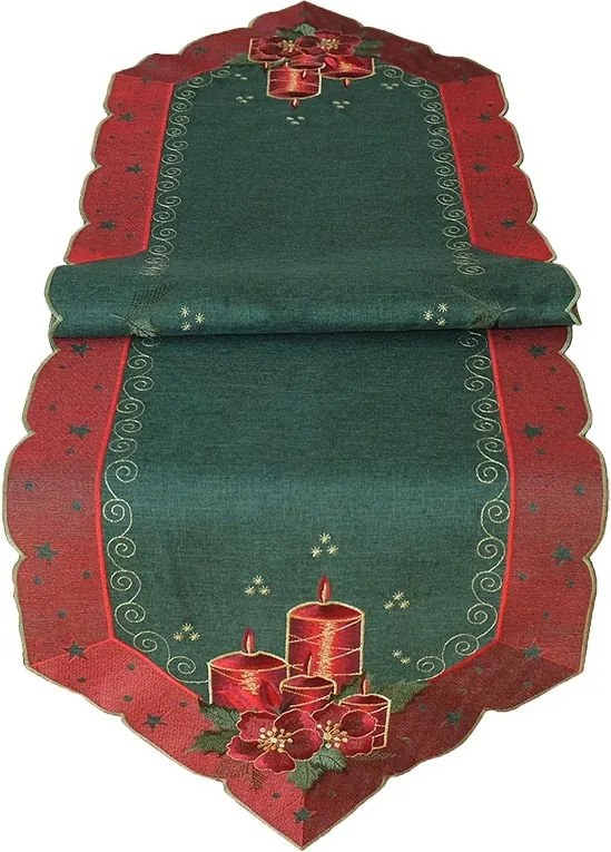 Obrus Vianočná klasika 40 × 140 cm