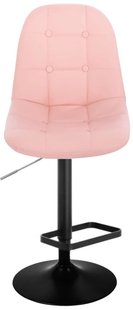 LuxuryForm Barová stolička SAMSON na čiernom tanieri - ružová