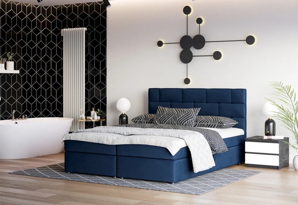 Čalúnená posteľ boxspring BETANIA, 140x200, itaka 15