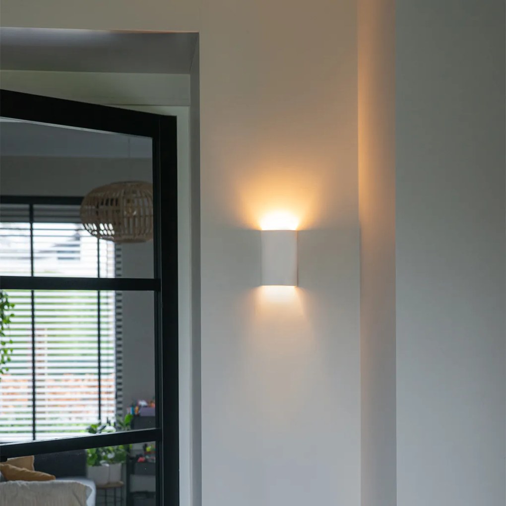 Inteligentné nástenné svietidlo biele okrúhle vrátane Zigbee G9 - Colja Novo