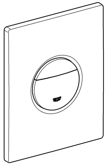 GROHE 38765000 - Splachovacie tlačidlo NOVA COSMOPOLITAN 156 × 197 mm chróm