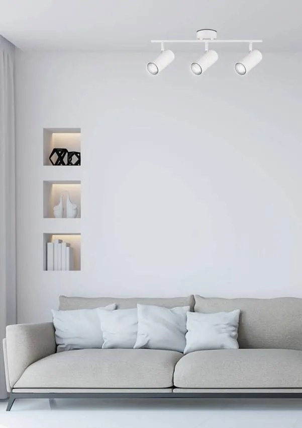 Candellux Biele stropné svietidlo Colly pre žiarovku 3x GU10 93-01689