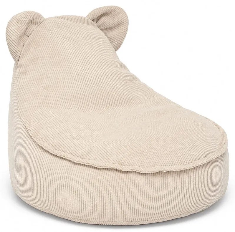 MeowBaby® sedací vak s uškami Slimcord, Beige