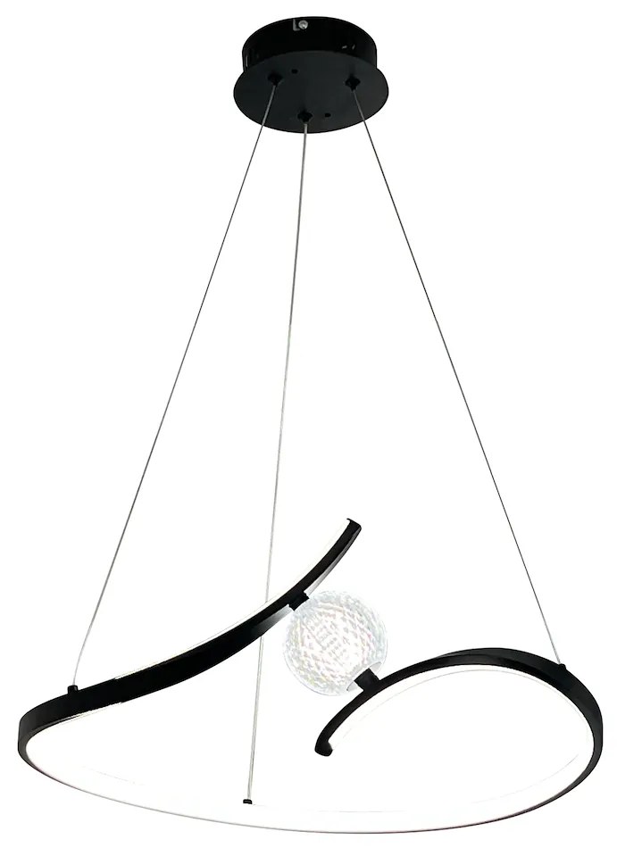 Závesné LED svietidlo Perla, 1x LED 34w, 4000k, b