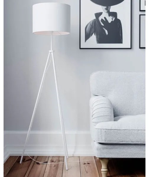 ByRydens 4100700-5000 - Stojacia lampa RINA 1xE27/5W/230V biela