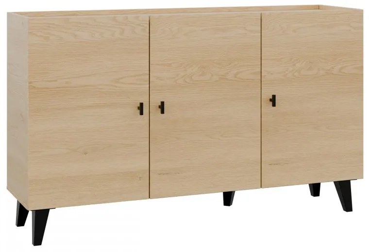 Komoda s dvierkami Cleurion 150 3D, Farby: dub cremona