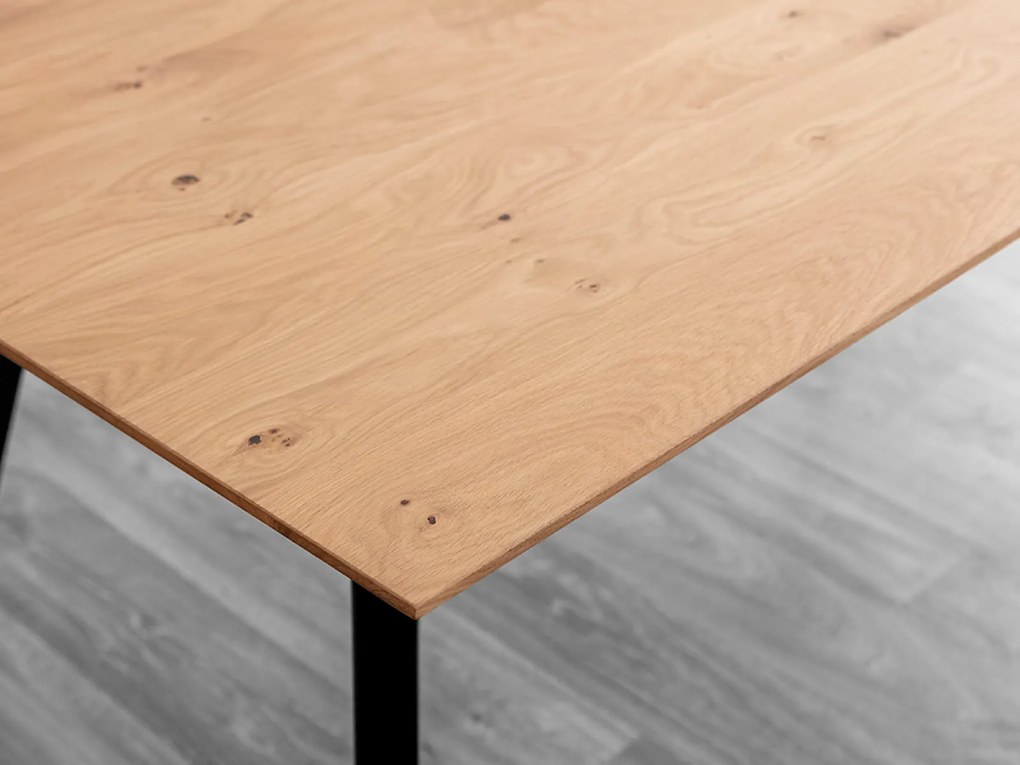 Dubový stôl Loft 90x140 cm Detroit prírodný dub