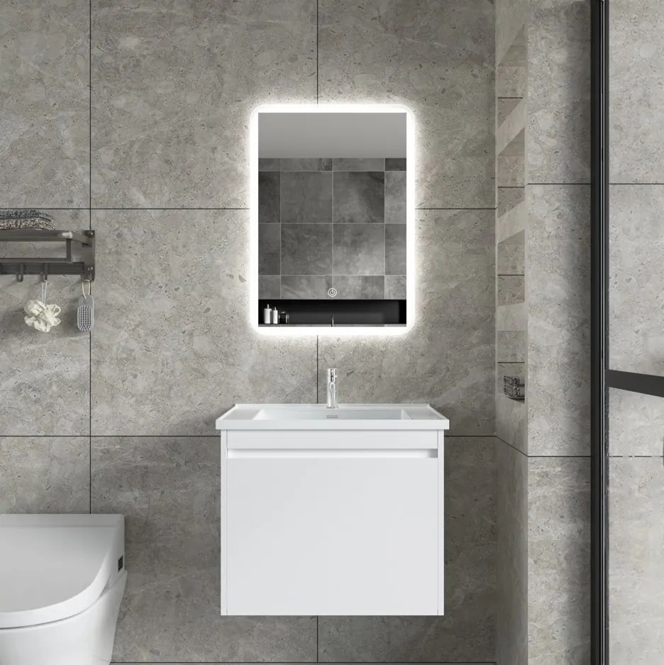 Erga Ava, LED zrkadlo 50x70cm, 1840 lm, 6500K, predné/zadné osvetlenie, ERG-V01-120-5070-00