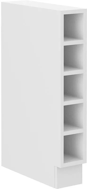 Dolný kuchynský regál Lucid 15 D OTW BB (korpus: biela + front: mdf dustgrey). Vlastná spoľahlivá doprava až k Vám domov. 1134739