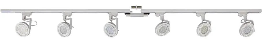 Zuma Line 3054 - Bodové svietidlo v lištovom systéme MASTER 6xGU10/10W/230V biela