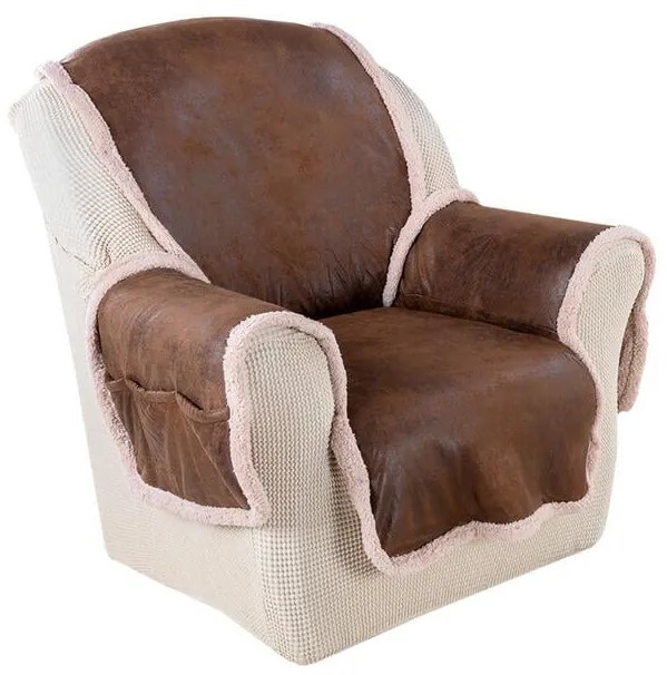 Luxusné prikrývky s BARANČEKOM kreslo - sedák 57 cm