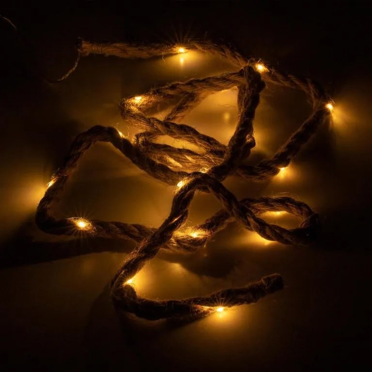 Nexos 75098 Dekoračné laná, 25 LED, teplá biela, 3 ks