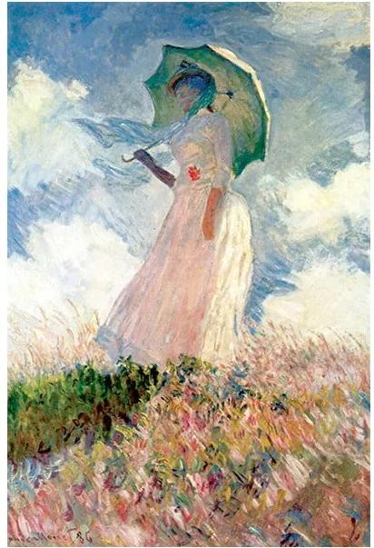 Reprodukcia obrazu Claude Monet - Woman with Sunshade, 45 × 30 cm
